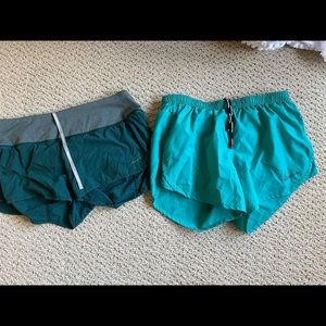 Two pairs of Nike athletic shorts